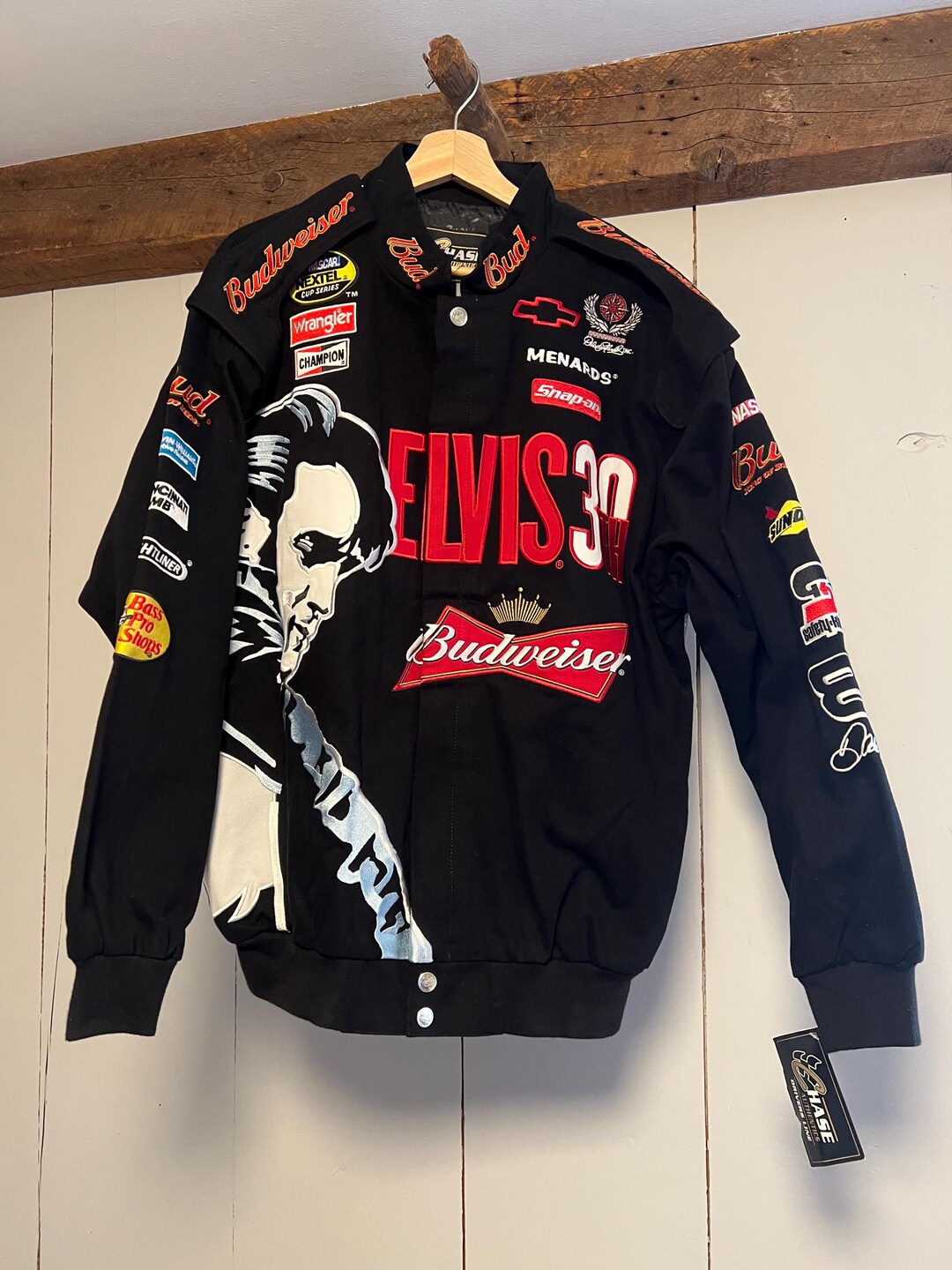NEW Deadstock Vintage ELVIS PRESLEY Nascar Racing Jacket - Chase ...