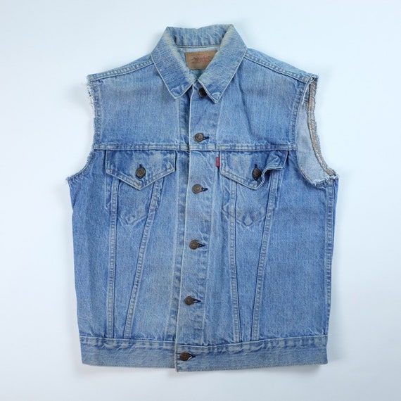 cut off denim jacket