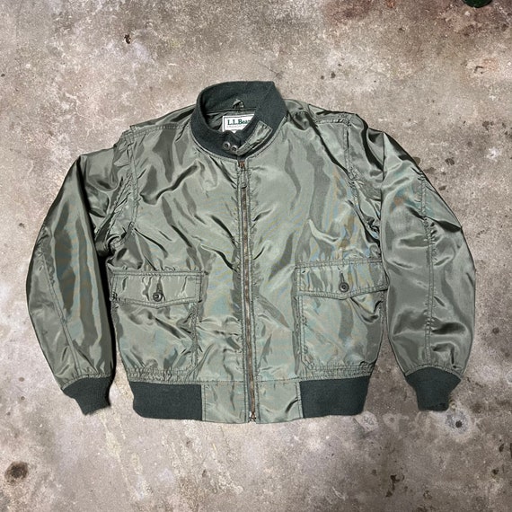 ll bean army green jacket