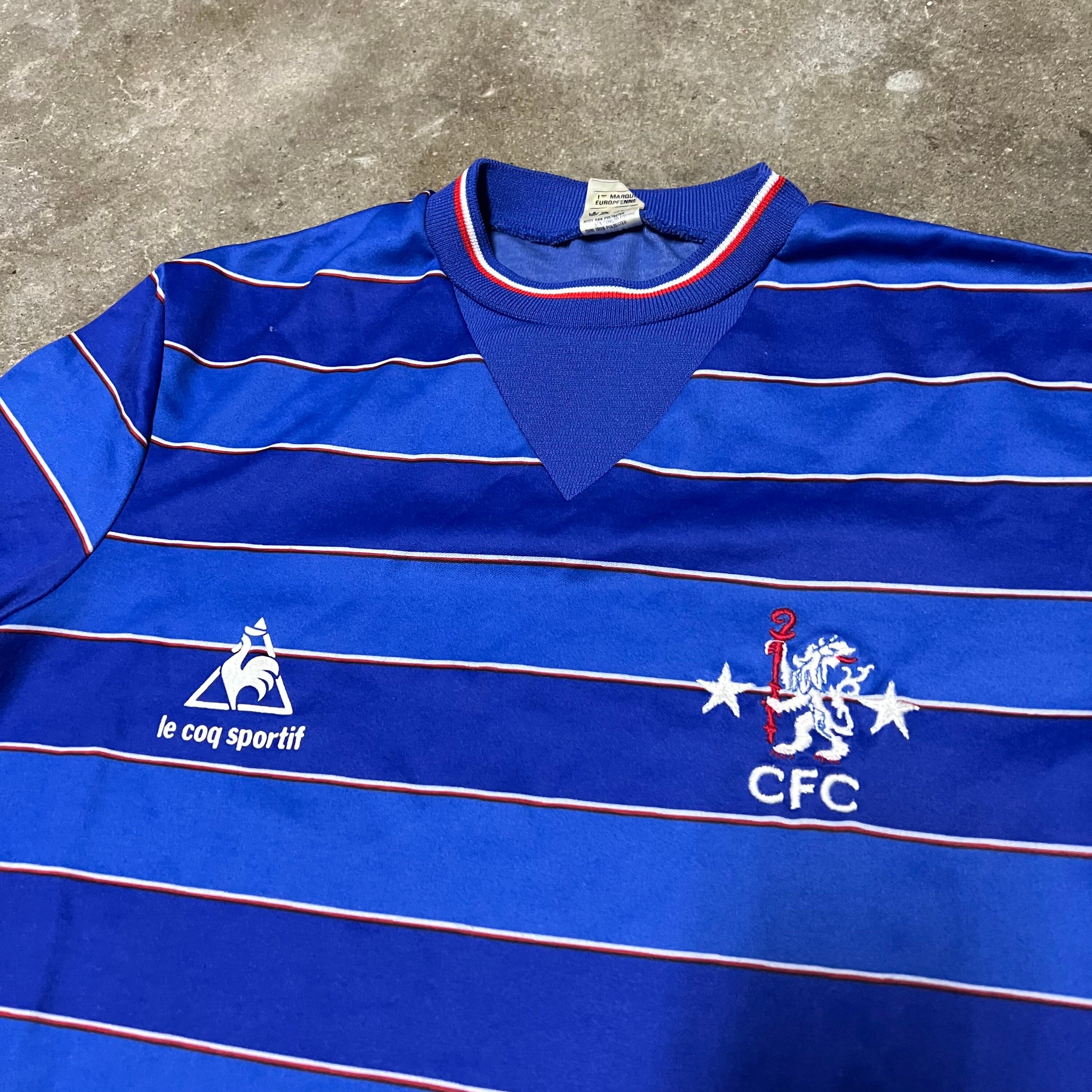 Vintage 1981 83 Le Coq Sportif Chelsea FC Home Shirt Jersey Very