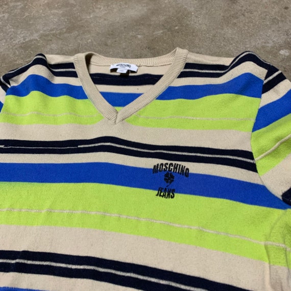 Vintage MOSCHINO JEANS striped sweater - image 2