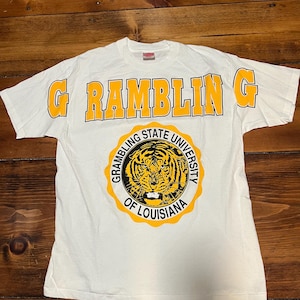 新品 ヴィンテージ グランブリング州立大学 タイガース ビッグロゴ グラフィック Tシャツ - メンズ XL