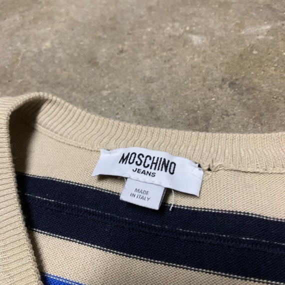 Vintage MOSCHINO JEANS striped sweater - image 5