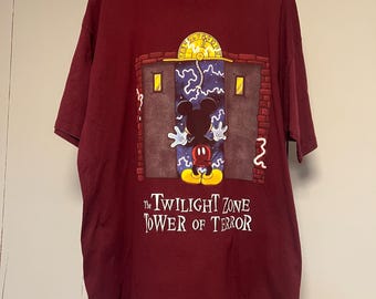 Vintage 90s the Twilight Zone Tower of Terror Shirt - Etsy
