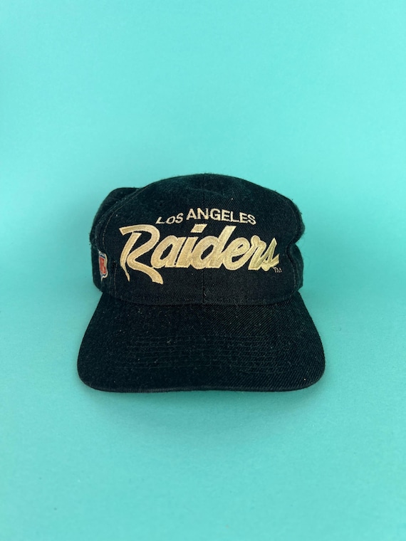 Rare VTG SPORTS SPECIALTIES Los Angeles Raiders Script Snapback