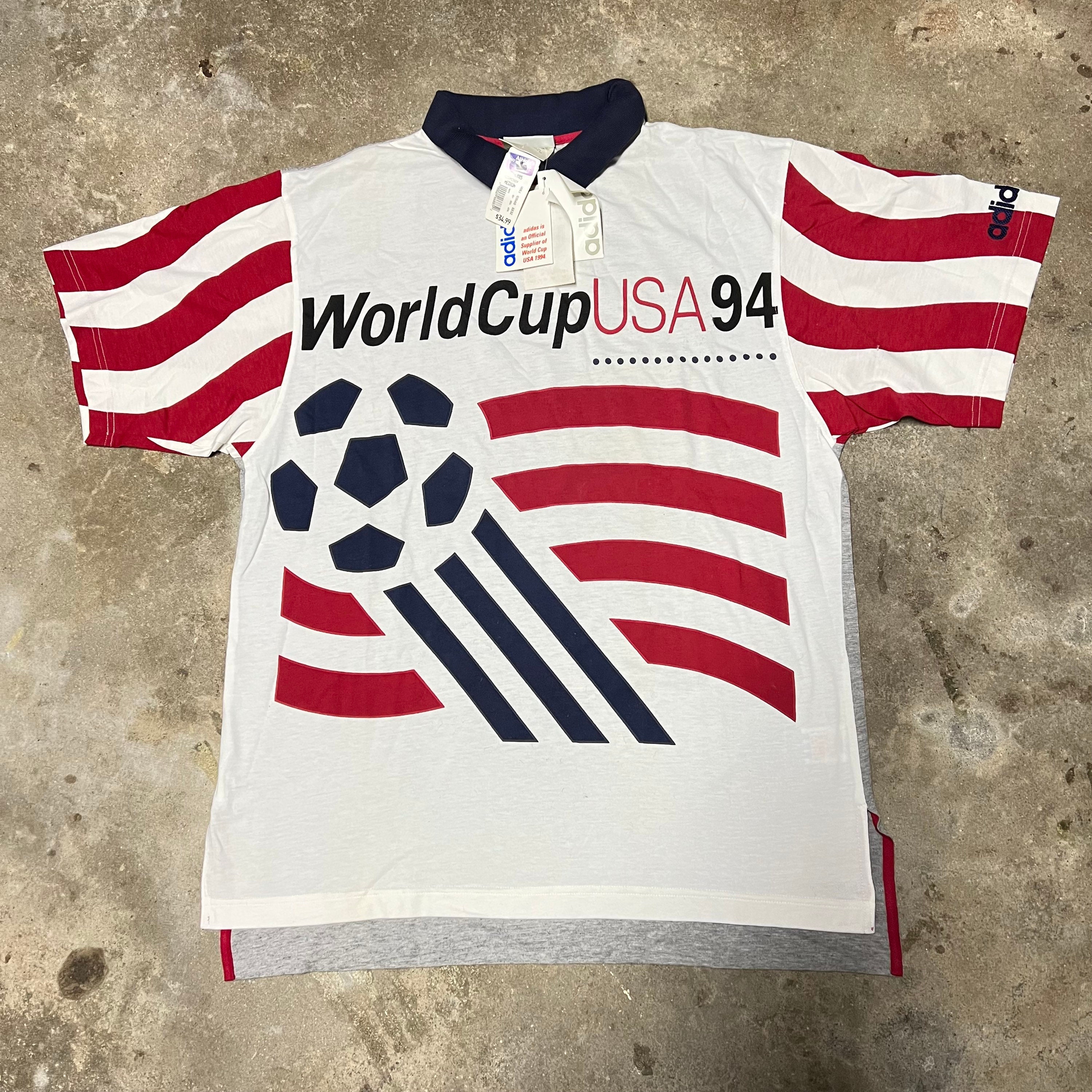VINTAGE RARE 1994 ADIDAS WORLD CUP USA NATIONAL TEAM SOCCER JERSEY
