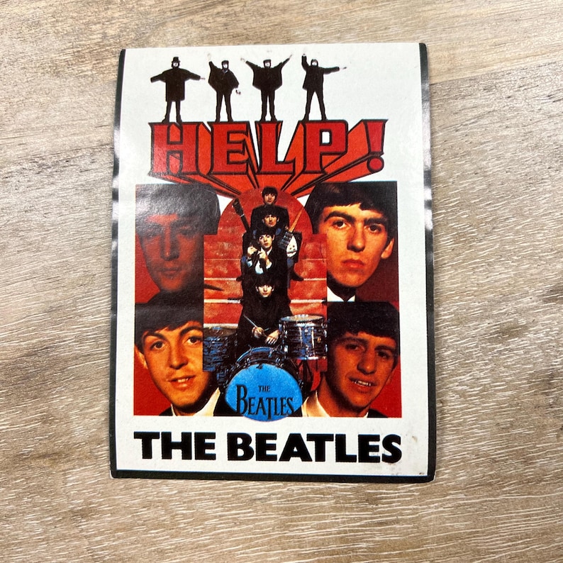 Vintage 90s the Beatles Sticker – Rock Band Vinyl Decal - Etsy