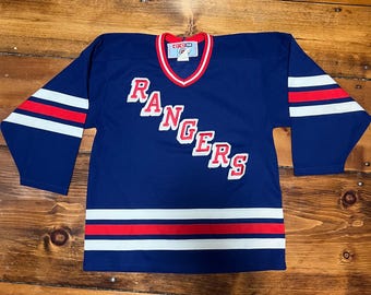 Maillot De Hockey Vintage CCM New York Rangers, Années 90, Taille XL, Homme