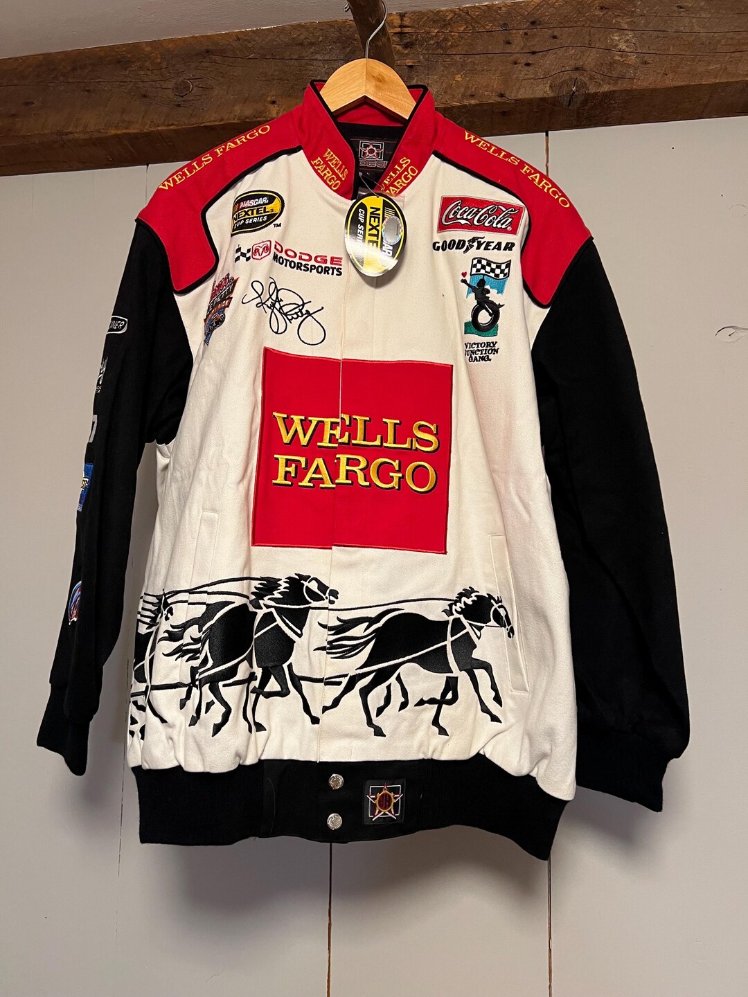Kyle Wells Racing Vintage Kyle Petty Wells Fargo Racing Jacket - JH Design, Mens Large - Etsy