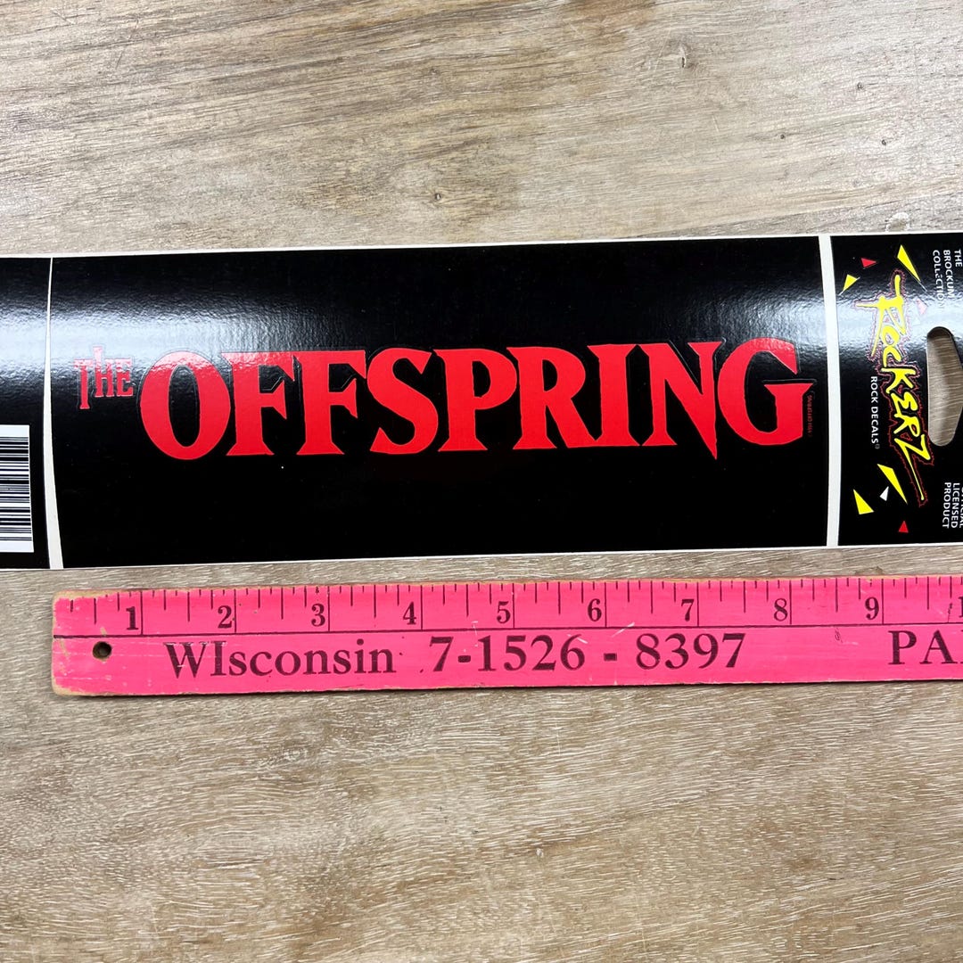Original Vintage 90s the Offspring Bumper Sticker Decal - Rock Band - Etsy