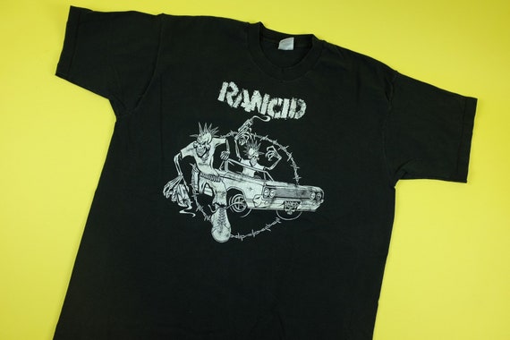 Genuine vintage 90s RANCID punk band tee - Size XL - image 5