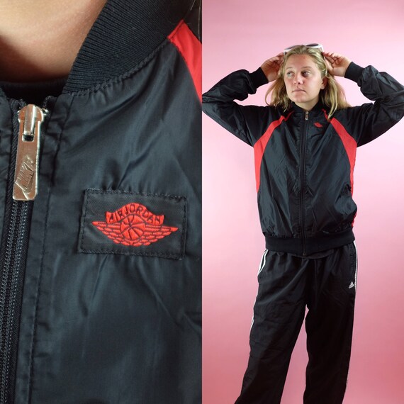 Vintage 80s NIKE AIR JORDAN Flight Jacket Bomber Jacket Nike Micheal Jordan Basketball Zip up Blue Nike Tag Etsy Singapore