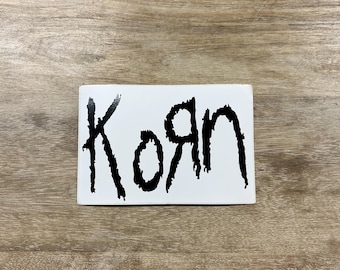Vintage 90s KORN Band Sticker - Nu Metal Band Promo Sticker