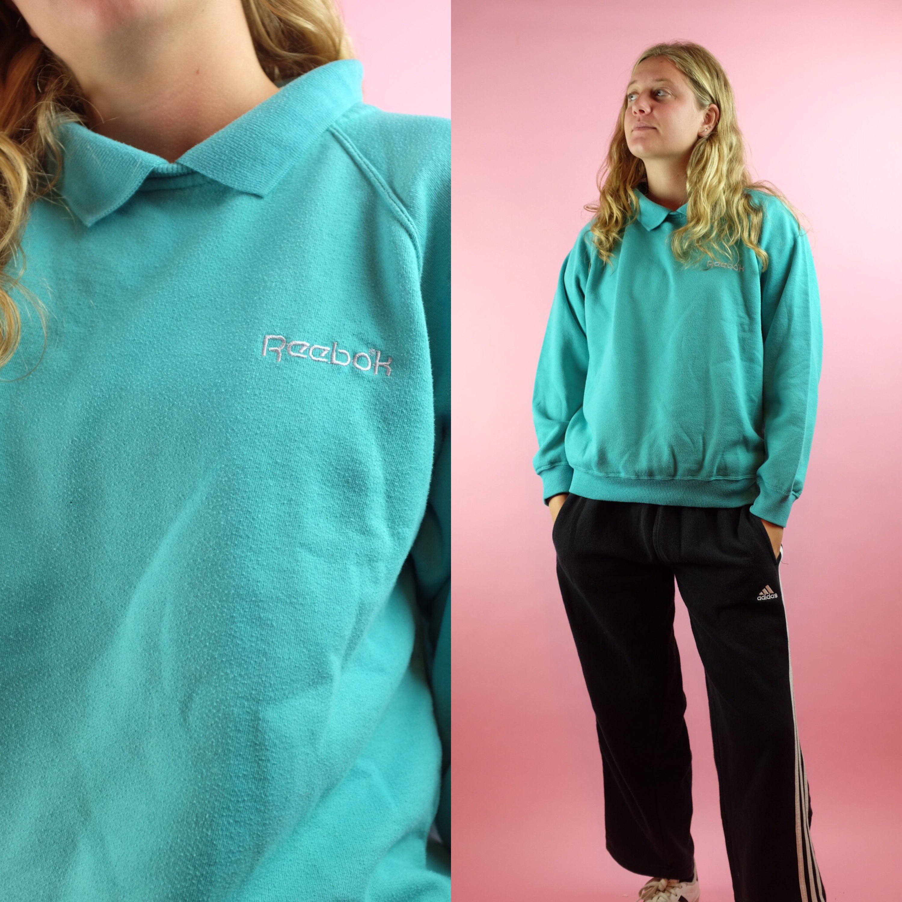 reebok vintage sweatshirt silver