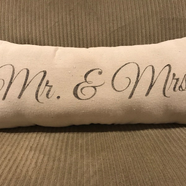 Mr and Mrs Pillows Etsy