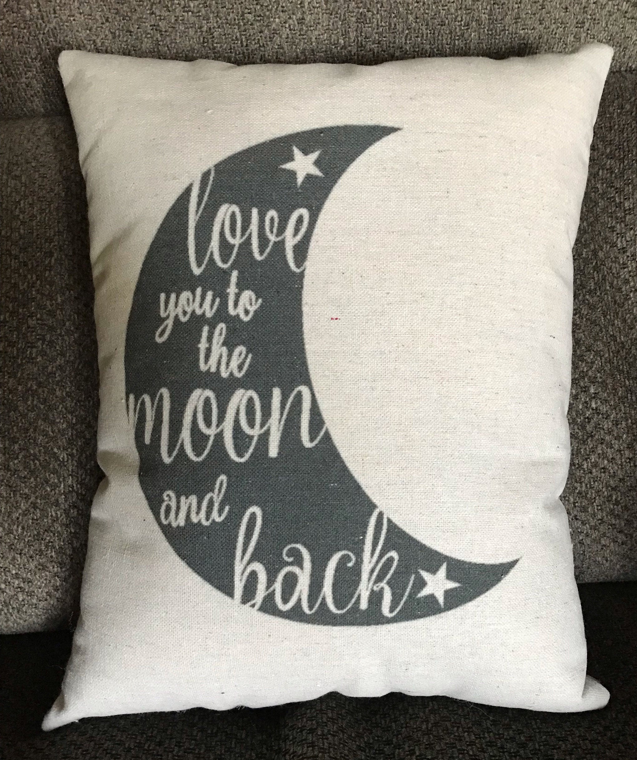 Love You to the Moon and Back Throw Pillow for Sale by redwoodandvine