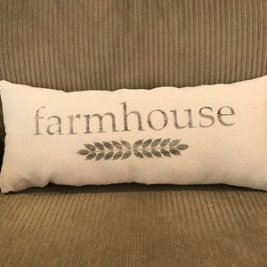 Farmhouse Grain Sack Pillow