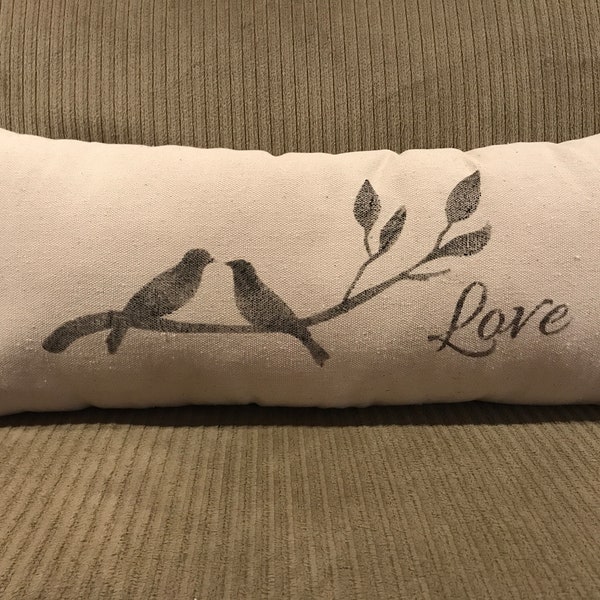 Love Birds Grainsack Pillow