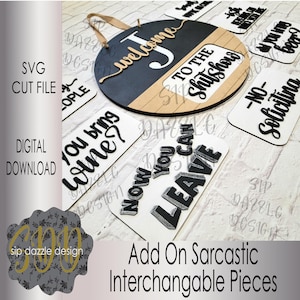 Aggiungi un divertente e sarcastico gancio porta intercambiabile SVG
