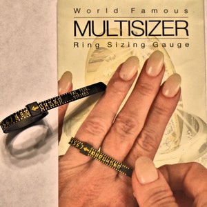 Ring Sizer - Ring Sizing Guage - Multisizer - Measure Your Finger For A Better Fit