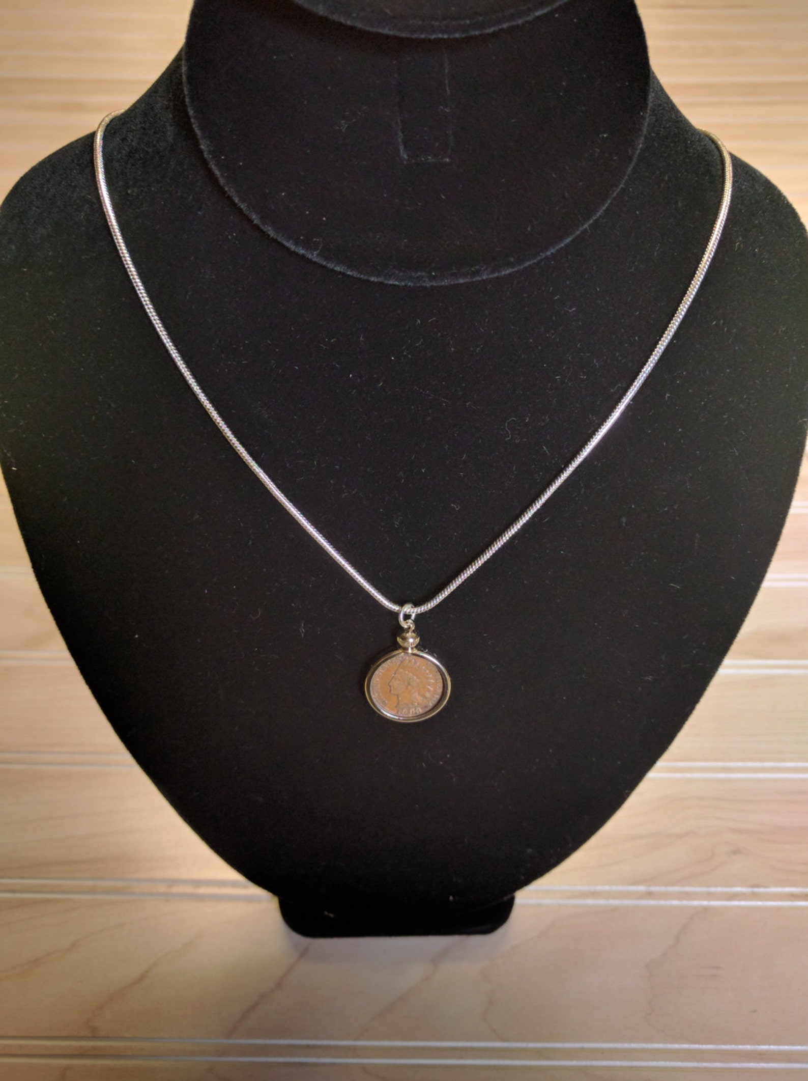 Indian Head Penny Coin Necklace - Etsy