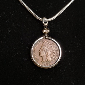 Indian Head Penny Coin Necklace