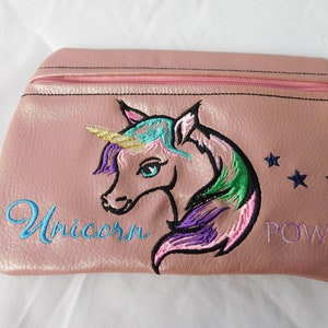 bestickte Make up Tasche Einhorn 16x11 cm Versandkostenfrei Bild 3