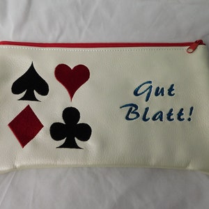bestickte Make up Tasche Karten 24x13,5 cm T-028