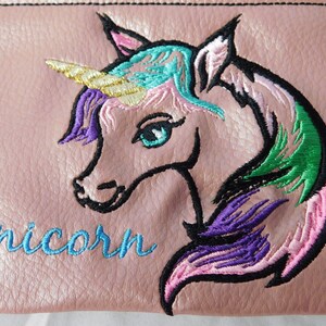 bestickte Make up Tasche Einhorn 16x11 cm Versandkostenfrei Bild 2