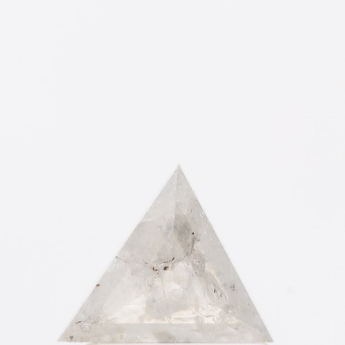 0.50 Carat Salt and Pepper Diamond ! Natural Triangle Gray Rose Cut Diamond ! Engagement Ring ! Gift For shops Her ! Diamond Ring