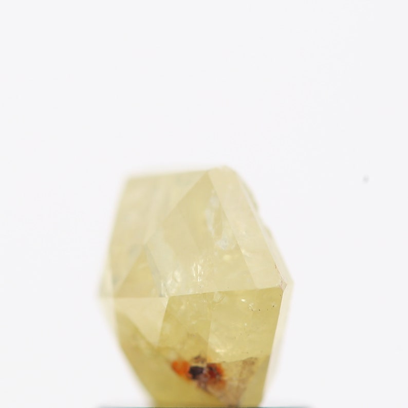 Natural Salt And Pepper Diamond Fancy Color Diamond 1.28 Carat Natural Diamond Yellow Hexagon Shape Rose Cut Natural Loose Diamond