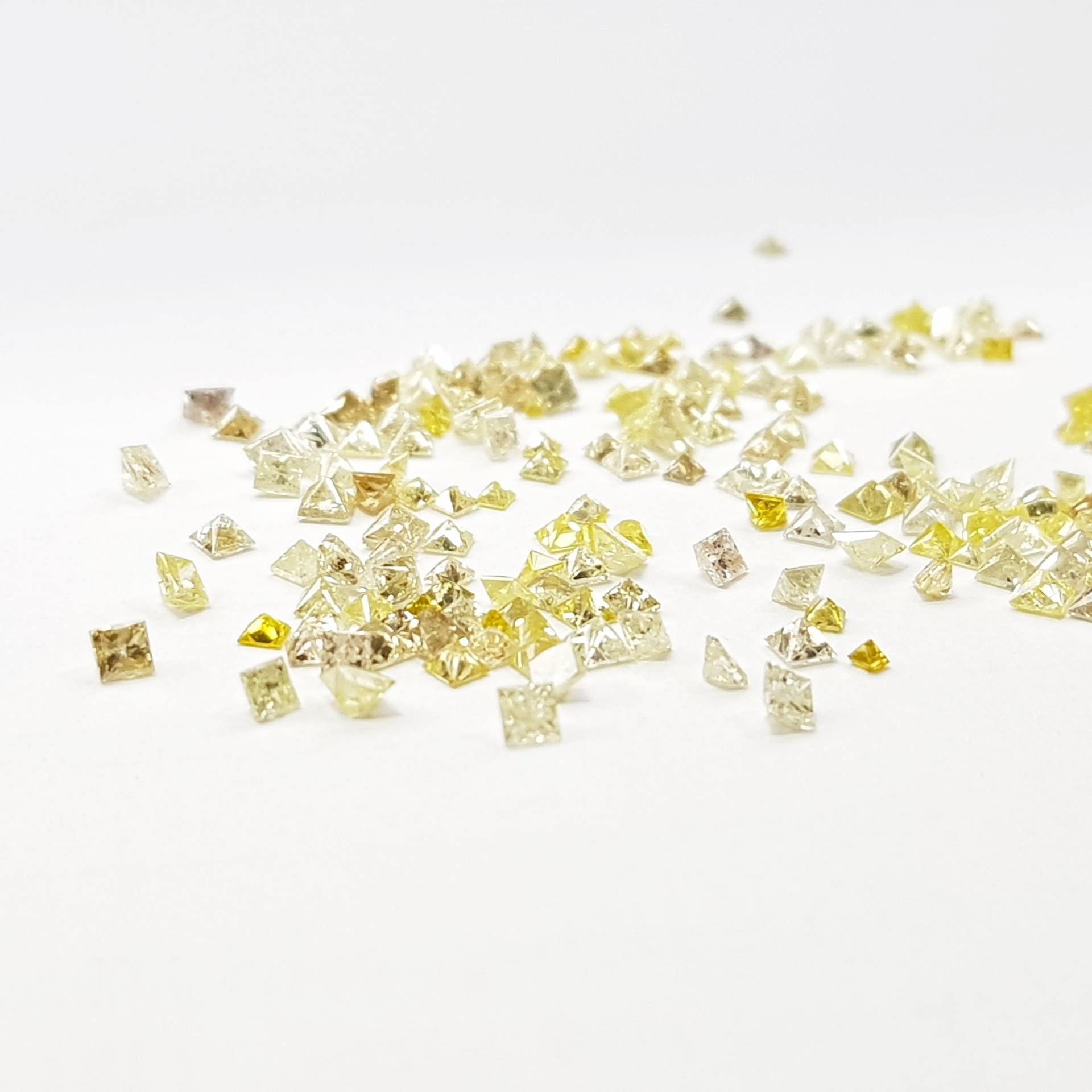 0.48 Carat Natural Princess Cut Diamond Natural Fancy Yellow - Etsy