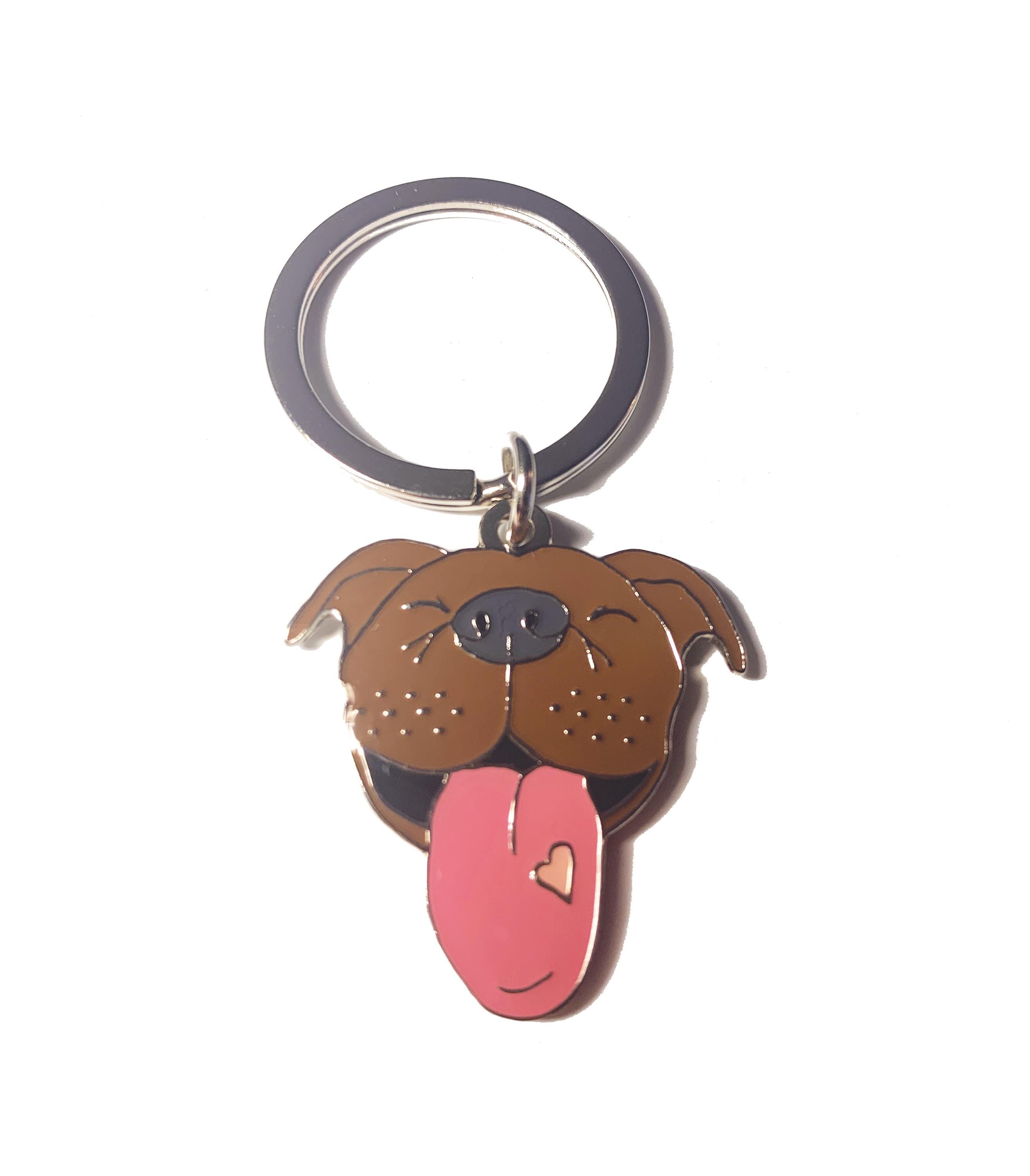 Pitbull Keychain - Etsy