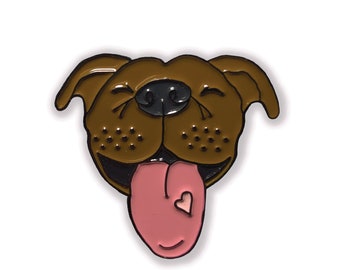 BROWN PITBULL pin