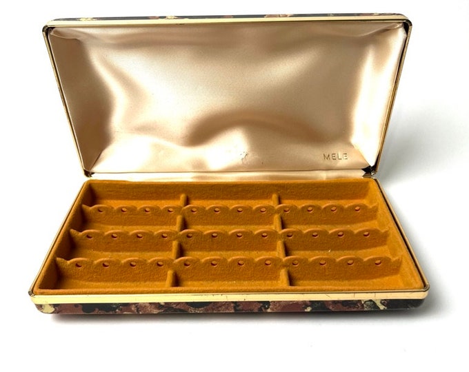 Vintage Mele Clamshell Jewelry Box Earrings Storage. Etsy