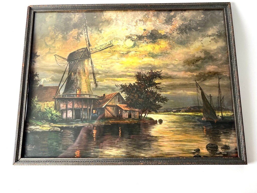 専門ショップ Lithograph Vintage of Raining It's Ottenfeld's Von Eugen 絵画