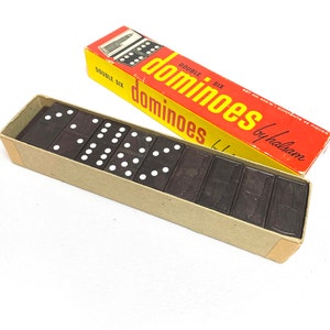 Lot de six doubles dominos Capitole vintage années 50 par Halsam n° 630