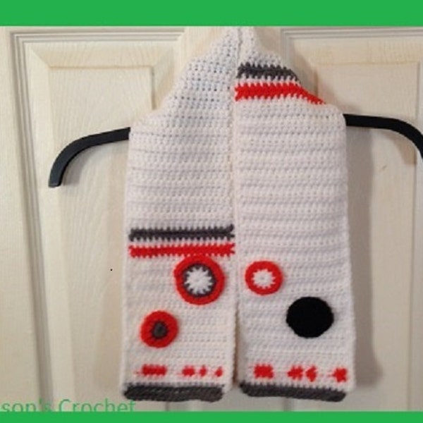 BB8 Inspired Children's Scarf Pattern