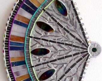 Wall mosaic fan - wall decoration - mosaic wall decor - hanging fan