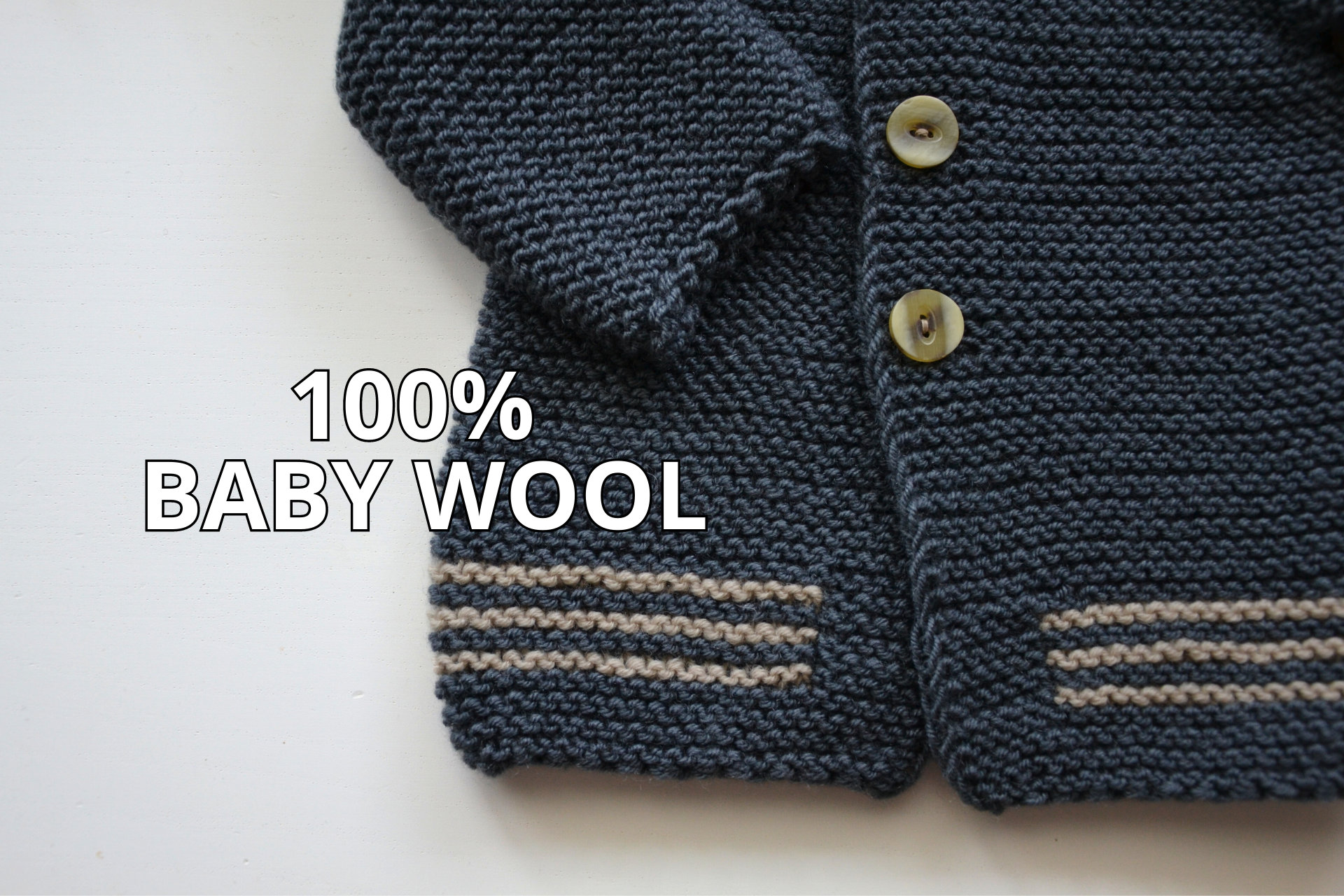 Newborn Soft Knit Cardigan in Heather Dune main image 1