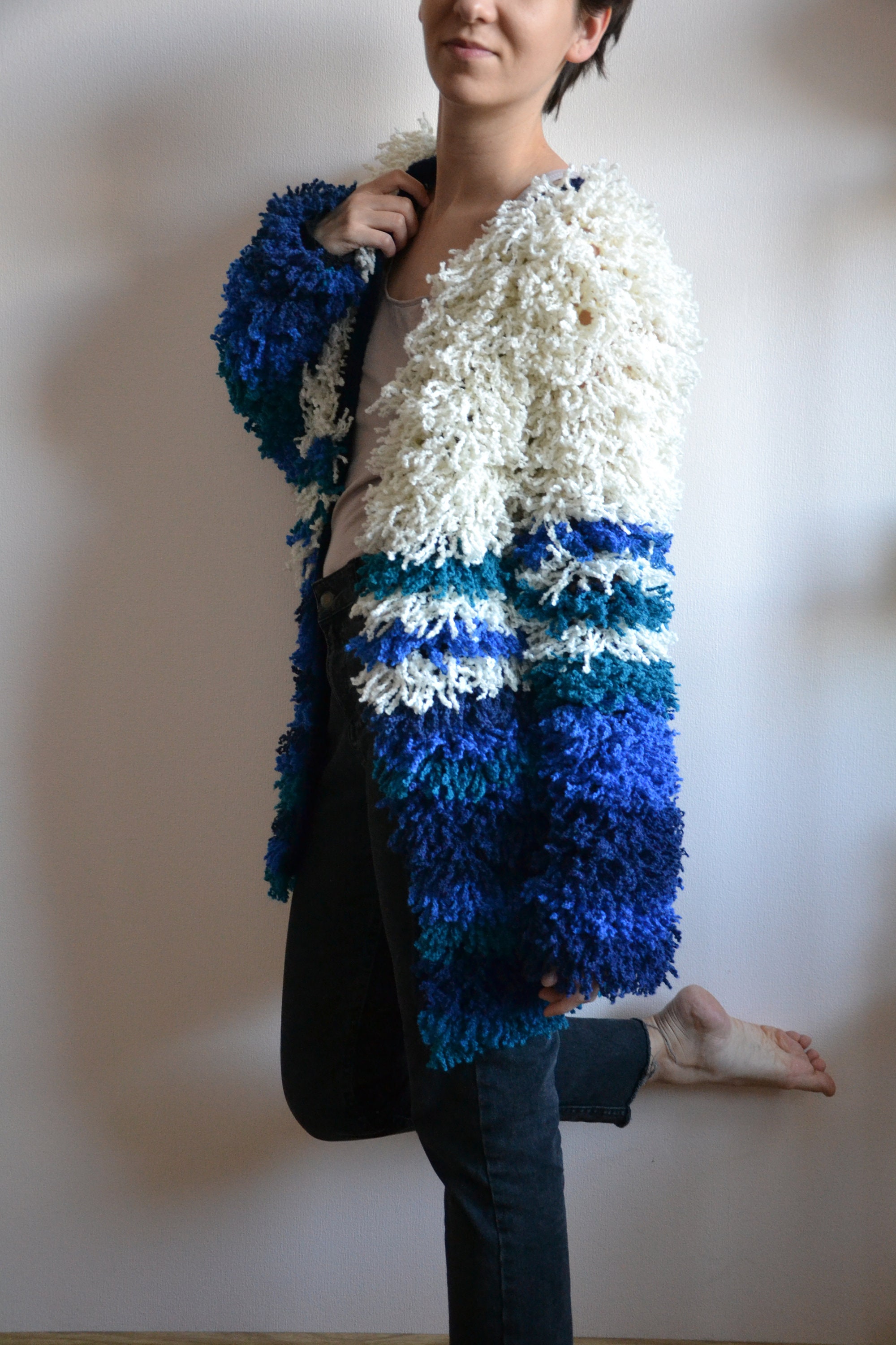 Oversized Knit Cardigan/knit Jacket Cardigan/knit Sweater