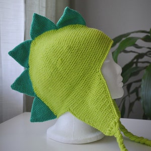 Dino Knit Hat / Dinosaur Knit Hat / Funny Cap for Boys and Girls