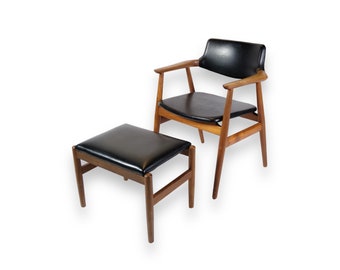 Armchair With Stool Model GM11 By Svend Erik Andersen From 1960s