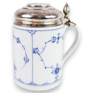 Lidded Mug With Baroque Lid Model 1/2023 Made In Porcelain & Silver By Royal Copenhagen