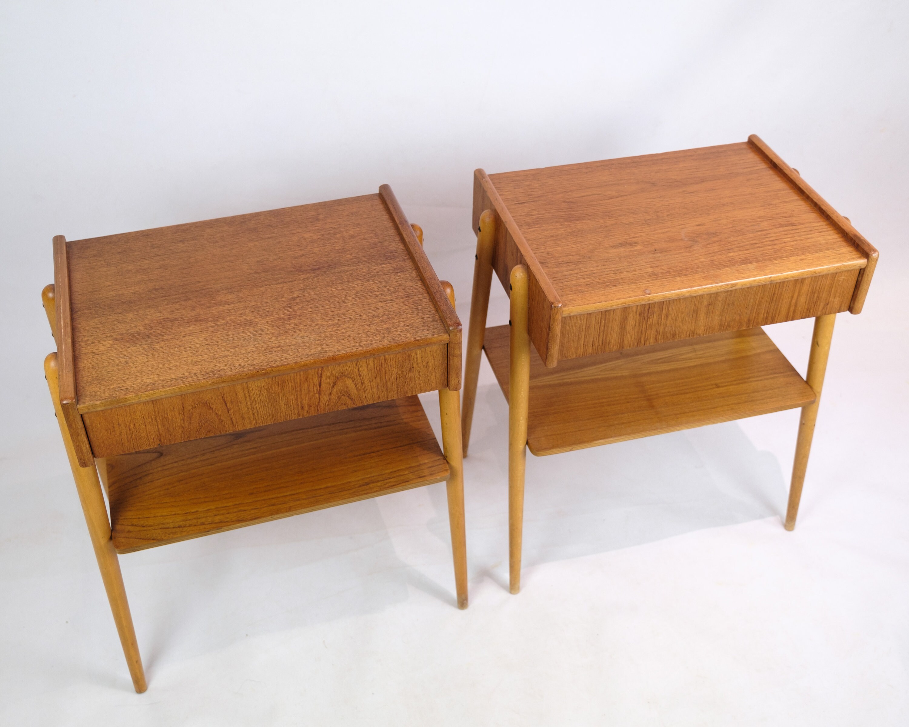 AB Carlstrom＆CO社 ナイトテーブル スウェーデン製 北欧家具 AB Carlström & Co家具工場およびスウェーデン製、1950年代の
