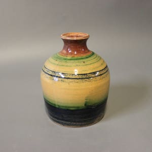 Smal Vase With Multicolored Glaze