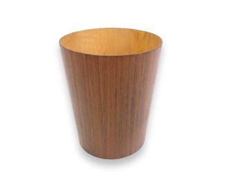 Paper basket in Teak wood by Servex with Sweden origin from the 1960s