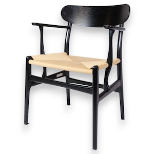 CH26 Armchair Model CH26 Made In Black Oak By Hans J. Wegner For Carl Hansen & Son
