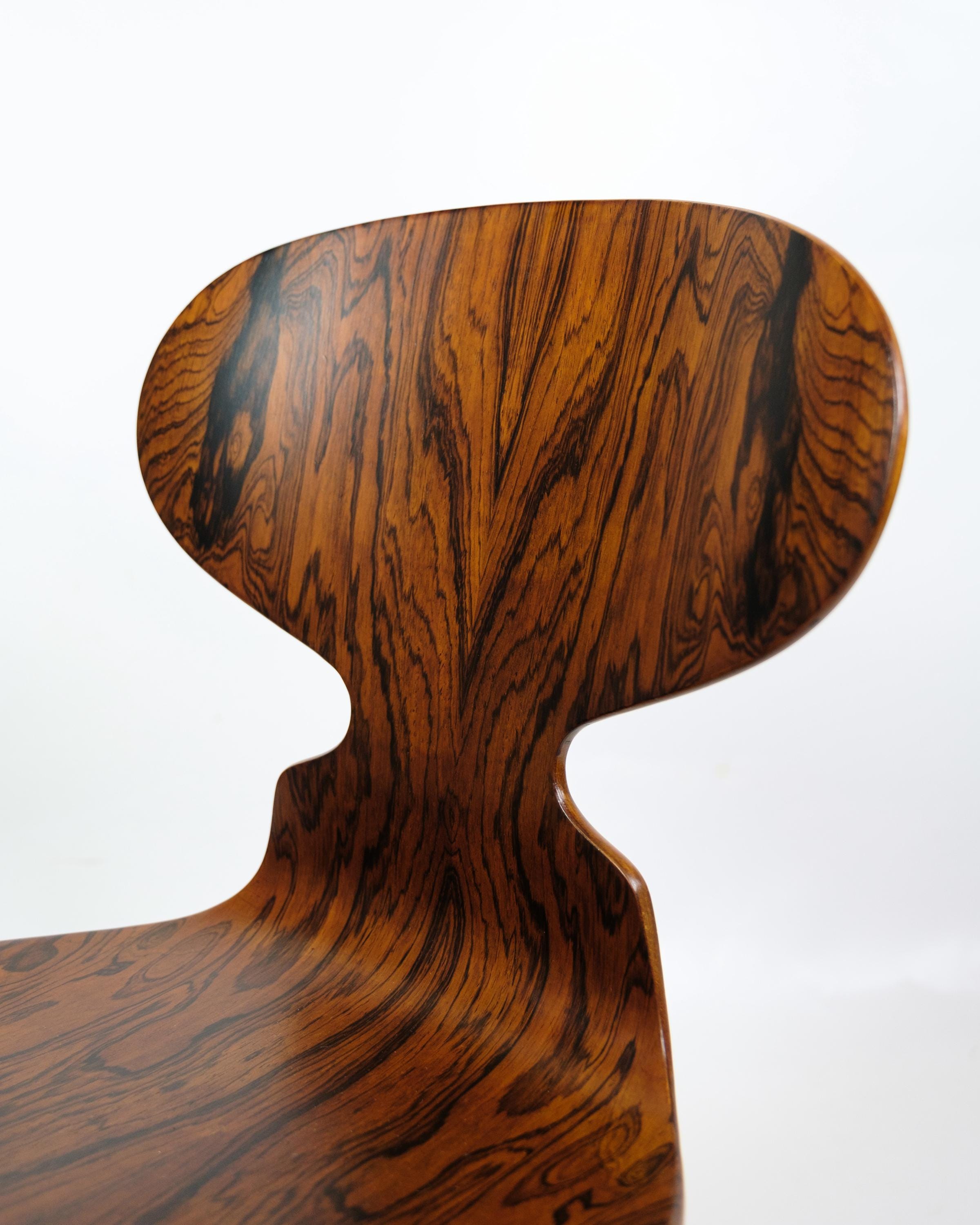 Rare Ant Chairs Model 3101 Made in Rosewood by Arne Jacobsen