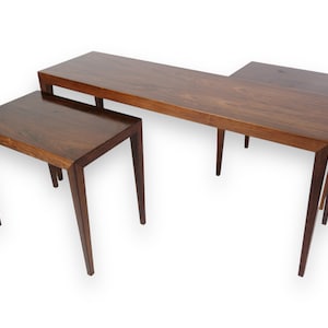 Set Of Side Tables Made In Rosewood By Severin Hansen From 1960s